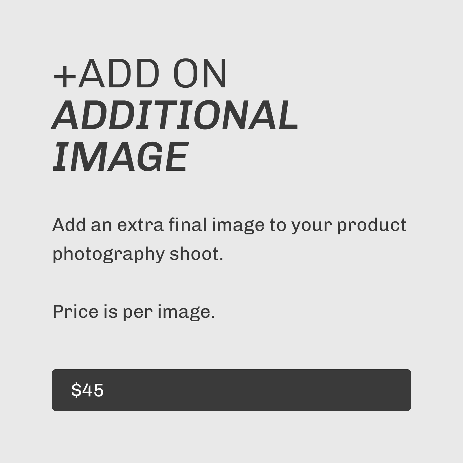 Add On - Additional Image
