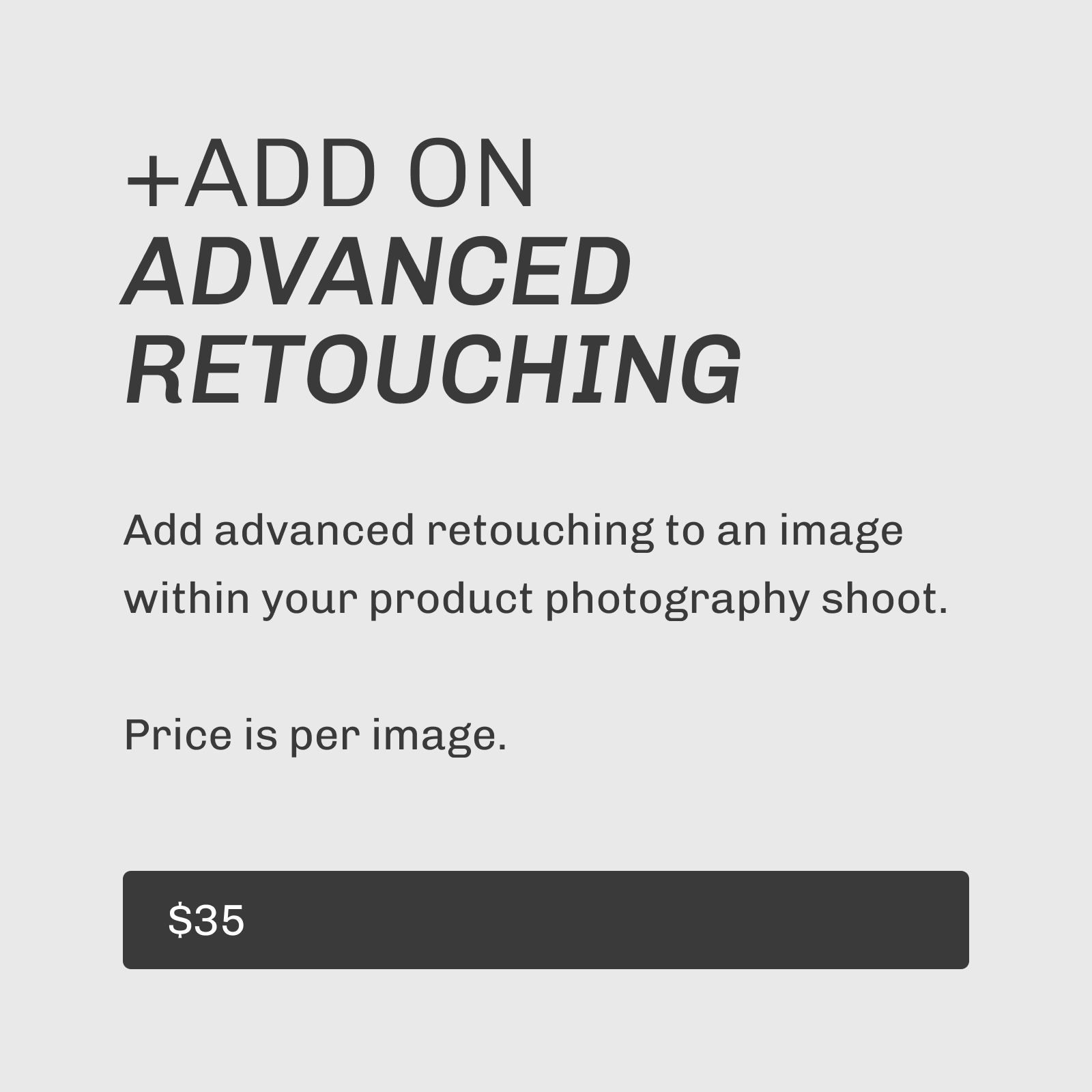 Add On - Advanced Retouching