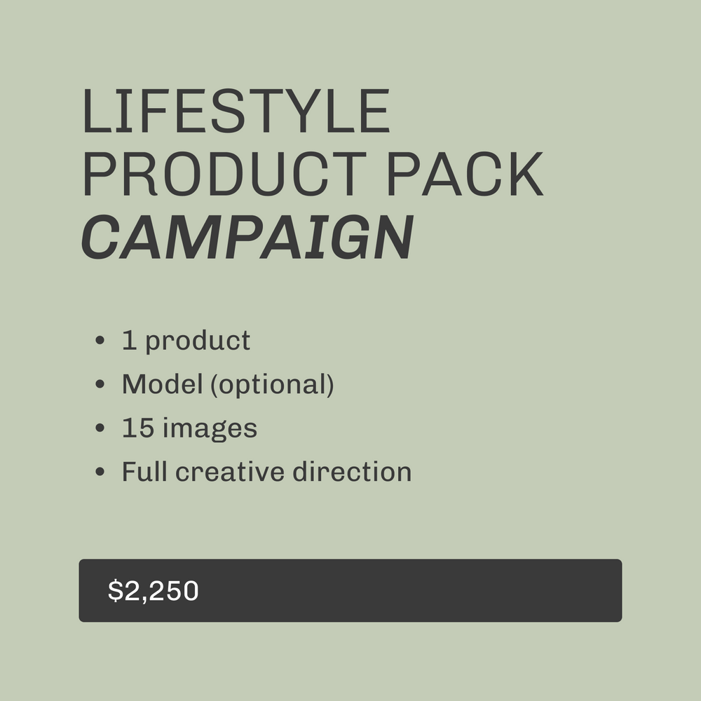 Paquete de productos de estilo de vida – Campaña
