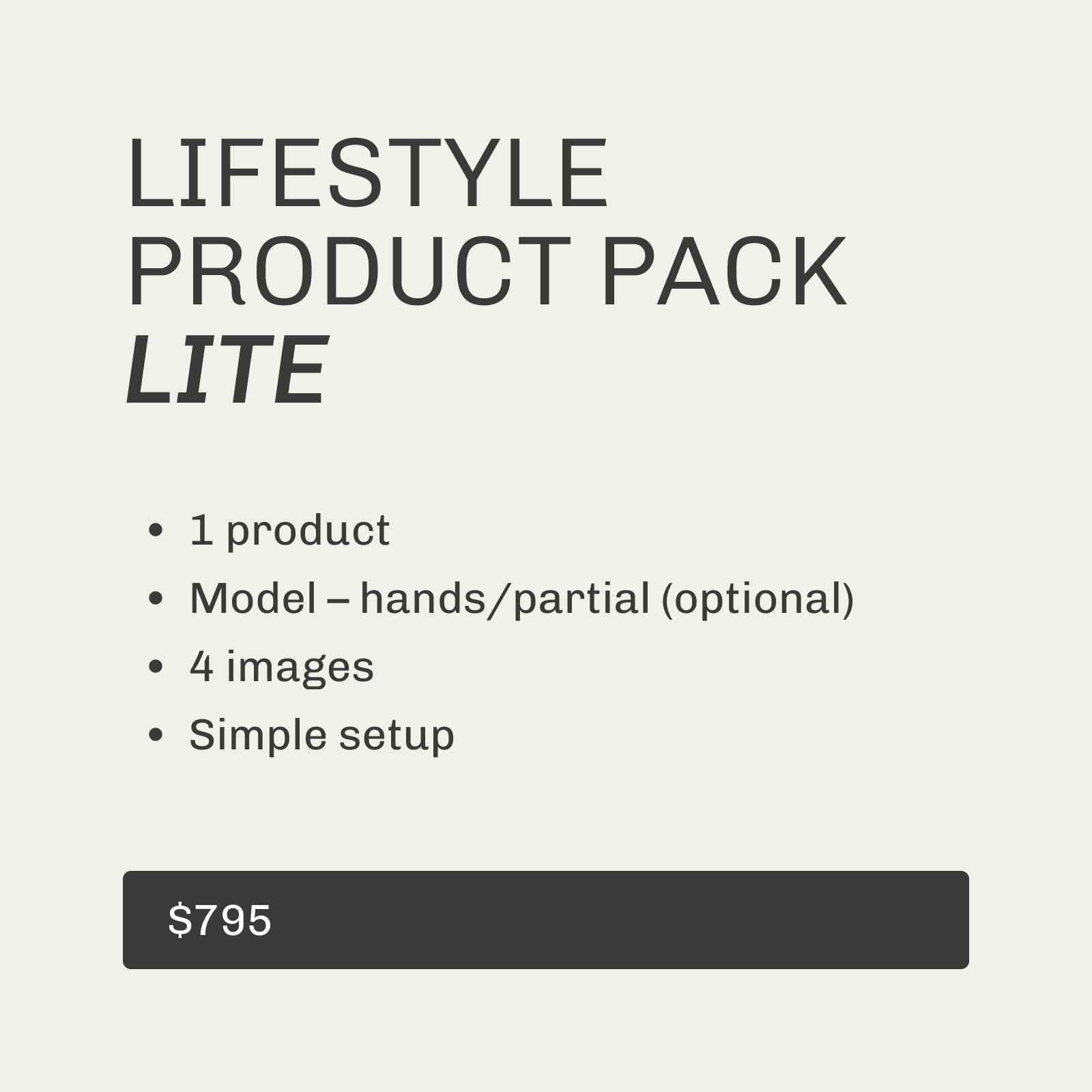 Paquete de Productos de Estilo de Vida - Lite